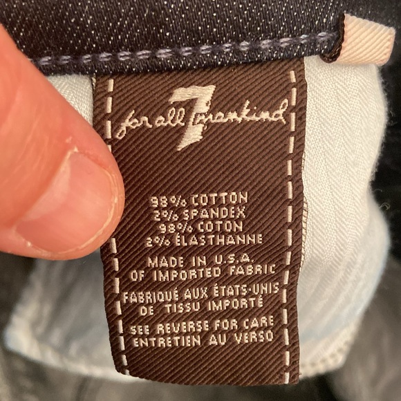 7 For All Mankind Dojo Flare, Blue 7 Pocket, Made in USA, 31x34, NWT $229 MSRP - Picture 6 of 13